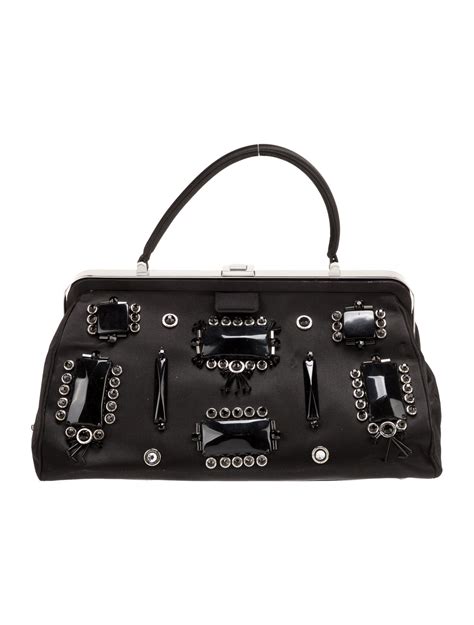 Prada Raso Ricamo Handbag 